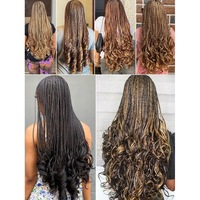 150g Display Loose Body Wave Pony Style Spiral Curl Crochet French Curls Synthetic Extensions High Temperature Curly Braid Hair