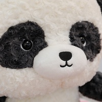 Peluche Panda avec Chapeau de Docteur, Rembourrée en Coton PP, Douce et Moelleuse, Cadeau de Fête des Diplômes et d'Anniversaire, Vente en Gros Usine