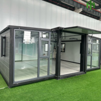 20ft 40ft Modular Plegable Contenedor Casa Oficina Dormitorio Prefabricado Casa Expandible