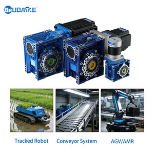 <span class=keywords><strong>Moteur</strong></span> CC sans balais à bride personnalisé BeUDMKE de 42 mm à 130 mm avec réducteur à vis sans fin 13 N.m à 230 N.m pour AGV/AMR - Product Image 1