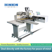Machine à coudre industrielle programmable à une aiguille HK-3020HZ, robuste, avec moteur intégré, construction métallique pour matériaux de moyenne épaisseur