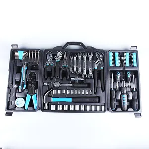 High quality KL-12014 160pcs chrome vanadium tools set socket too kit in household