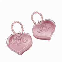Boîte en plastique PS en forme de cœur avec poignée, écologique, épaisseur 3 mm, organisateur de petites pièces, couleur personnalisée, logo personnalisé FANG YUAN