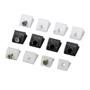 Mingxin Plastic Back Panel Fastener 45 Degree <b>Shelf</b> <b>Corner</b> Bracket <b>Wall</b> Mount White For Furniture Wardrobe Hardware - Product Image 3