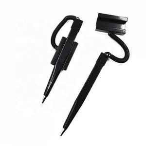 Stylo de comptoir promotionnel pas cher avec support de bureau, idéal pour hôtels et banques, stylo à bille sécurisé avec spirale - Product Image 2