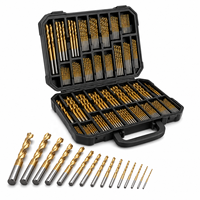 Lot de 230 forets HSS revêtus de titane GOF, métriques 1-10 mm, pour perçage de métaux, avec tige en acier de 5 mm, garantie 3 ans