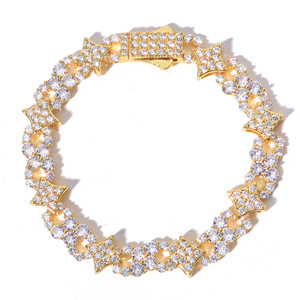 Bracelets personnalisés OEM en moissanite éclatante style étoile, en argent sterling 925, bijoux fins hip-hop VVS, fournisseur en gros B2B - Product Image 5