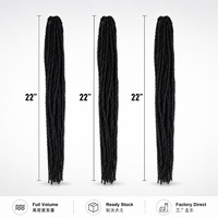 Perruques Butterfly Loc Crochet Dreadlocks en filament basse température, double trame, best-seller transfrontalier pour les Africaines