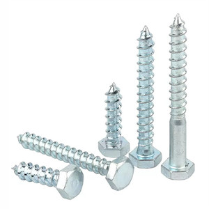 Vis autotaraudeuses en acier inoxydable DIN571 SS M6 M12 80 mm à tête hexagonale, vis galvanisées pour le bois - Product Image 5