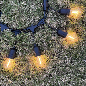 Iluminación decorativa al aire libre de plástico luces de cadena S14 10m <span class=keywords><strong>48FT</strong></span> 20m impermeable LED festón de Navidad para decoraciones - Product Image 3