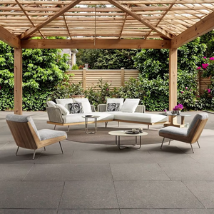 Set di mobili da giardino in alluminio Glow Ratan da esterno Juego De Muebles Para divano divano da giardino - Product Image 6