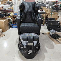 Équipement de salon de manucure luxueux Massage tactile humain Chaise de spa pour les pieds Chaise de pédicure inclinable électrique moderne avec pompe à jet
