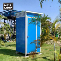 WELLCAMP WC préfabriqué, unité sanitaire modulaire, conteneur sanitaire, cabine sanitaire pour chantier, camping, toilettes préfabriquées