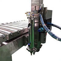Machine de remplissage automatique à tête unique pour liquides, avec pesage sous le niveau de liquide, pour l'emballage en fûts dans l'industrie alimentaire et chimique
