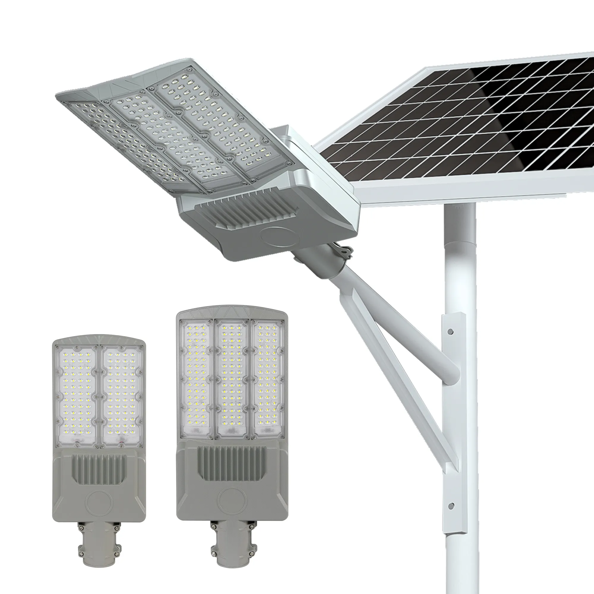 Lampu Jalan kecerahan tinggi, set lengkap lampu jalan tenaga surya ip65 400w 600w