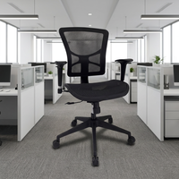 Chaise de bureau pivotante en maille colorée, extensible et convertible, avec fonctions réglables et style exécutif, pour le personnel (vente en gros)