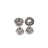 Écrou de blocage hexagonal à bride en acier inoxydable 304 316 DIN6923 M3 M4 M5 M6 M8 M10 M12