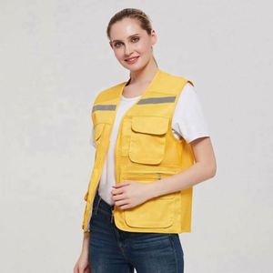 Men's High Quality Reflective Waterproof Quick Dry Polyester Cargo Vest Multi-Pockets Climbing Shooting Photography Summer - Product Image 5