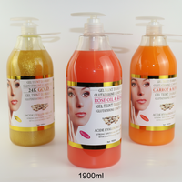 Gel Douche Exfoliant Éclaircissant Bio 1900ml Personnalisé OEM à Marque Privée, Parfumé aux Herbes, Blanchissant, à l'Acide Kojique pour Soins de la Peau