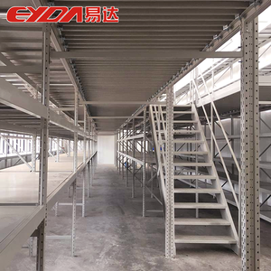 Sistema de estanterías de acero de almacenamiento de almacén multinivel Protección contra la corrosión Plataforma de Estructura Industrial Estantería de entresuelo de metal - Product Image 2