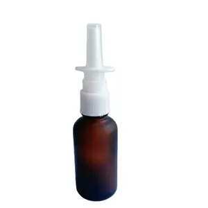 琥珀色のガラススクイーズ医療用液体鼻洗浄スプレーボトル5ml 10ml 15ml 20ml 30ml 50ml 100ml