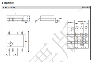 Silans SDH7714SGTR SOP-7-225-1,27 Paquete Buck no aislado LED Controlador de corriente constante IC - Product Image 6