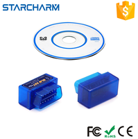 Escáner Automotriz Inalámbrico B02 Starcharm para ELM327 V2.1 Mini OBD II, Lector de Códigos con Soporte para Luz de Verificación del Motor, 9-16V