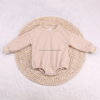Baju bayi baru lahir bahan katun organik, baju monyet bayi organik untuk anak-anak