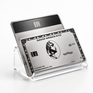 <span class=keywords><strong>Tarjeta</strong></span> Metálica de Acero Inoxidable Galvanizado de Grado Pesado, Personalizada con Serigrafía para Banca Corporativa, Comercio y Coleccionismo - Product Image 1