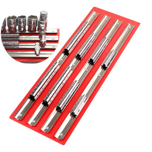 Steel Socket <strong>Holder</strong> Durable 1/4dr 3/8dr 1/2dr 4 Rows <strong>Handy</strong> Organizers Storage Trays For Tools - Product Image 1