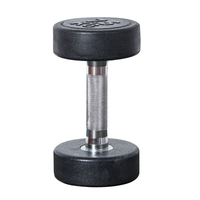 Haltères commerciaux en LBS pour musculation, ensemble de poids, accessoires et équipement de gym à domicile, haltères ronds en caoutchouc à poids libre