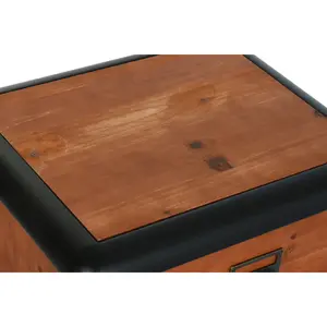 Comodino in Metallo FIR 48X40X62 Marrone Scuro - Product Image 4