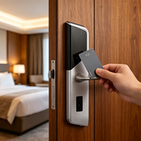Sistema de Cerradura para Habitaciones de Hotel con Tarjeta de Acceso y Tarjeta Llave para Hoteles PRND, Duradero, Chapado en SUS 304, Antirrobo, Impermeable