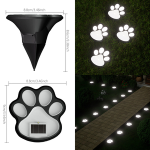 Lampe solaire LED pour pelouse, simulation patte de chien, à enfouir, étanche, pour extérieur, jardin, cour, décorative - Product Image 3