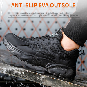 <span class=keywords><strong>Scarpe</strong></span> <span class=keywords><strong>Antinfortunistiche</strong></span> Leggere e Traspiranti, Antiurto e Antiperforazione, Isolate 6KV, <span class=keywords><strong>Bianche</strong></span> e Nere, per Cantieri Edili - Product Image 4