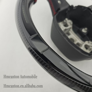 Volante Deportivo de Fibra de Carbono y Cuero Perforado con LED de Alta Calidad para Dodge Challenger - Product Image 3