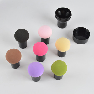 Ensemble d'éponges de maquillage en forme de champignon, hydrophiles, sans latex, applicateur de fond de teint doux et lisse, lavable, pour le visage - Product Image 1