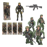 Figurine d'action militaire à l'échelle 1:8, 4 styles, armes d'opérations spéciales de la jungle, armée russe, en plastique ABS, collection, jeu de rôle