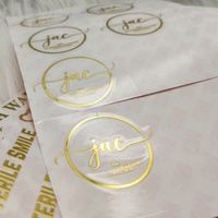 Étiquettes autocollantes personnalisées en nickel transparent et imperméable pour décoration de mariage, parfum, rouge à lèvres, shampoing – Commande minimale