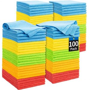 Chiffon de nettoyage en microfibre en vrac, super absorbant, épaissi, séchage rapide, pour la cuisine, la vaisselle, la table, le nettoyage domestique - Product Image 1