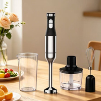 Mixeur Plongeant Silencieux à Moteur DC 1000W-1600W, Lames Multifonctionnelles en Acier Inoxydable, 21 Vitesses Variables, Idéal pour la Maison et l'Hôtellerie