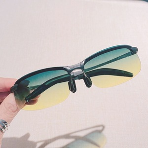 Lunettes de soleil polarisées de vision nocturne, rectangulaires, à monture intégrale, UV400, pour hommes, pour la conduite et les sports, adultes, 2024 - Product Image 1