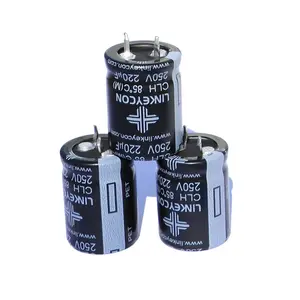 Capacitor eletrolítico de alumínio 63V 4700uF 15000uF 2200uF 250V da braçadeira de encaixe de alto desempenho