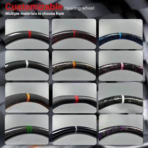 2018 -<span class=keywords><strong>2022</strong></span> pour Kia Stinger GT GTS LED Sport personnaliser véritable intérieur de volant de voiture en Fiber de carbone forgé - Product Image 4
