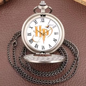 <span class=keywords><strong>Montre</strong></span> de <span class=keywords><strong>Gousset</strong></span> Collier Vif d'Or Poudlard Rétro à Rabat Quartz Chaîne Suspendue pour Hommes et Femmes Accessoire Vestimentaire - Product Image 2