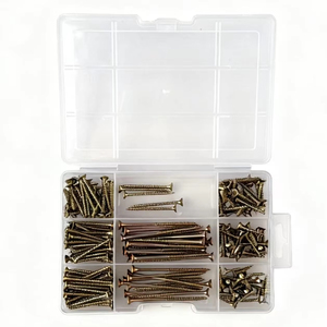 Lot de 270 clous pour panneaux de fibres, tête fraisée, en acier au carbone galvanisé, vis pour cloisons sèches - Product Image 2