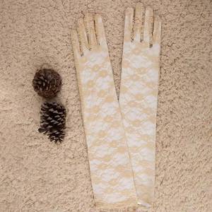 Gants élégants en dentelle florale de haute qualité pour femmes, longueur coude, pour cosplay, fêtes et mariages - Product Image 4