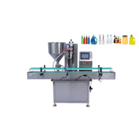 Machine de remplissage automatique de shampoing à pompe à engrenages servo avec une seule buse et une bande transporteuse pour l'emballage industriel des bouteilles
