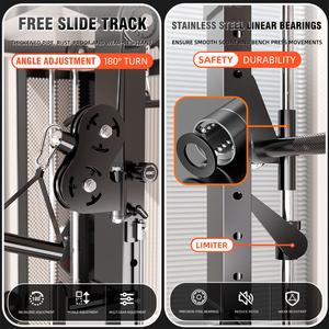 Máquina Smith para Gimnasio en Casa Completa con Cable Crossover, Estación de Entrenamiento Todo en Uno con Power Rack - Product Image 3