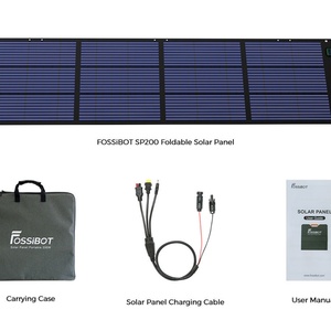 Panel Solar SunEnergy Fossibot SP200 de 200W, IP67, Conector Impermeable, Plegable en Paralelo, Fácil de Transportar para Estación de Energía - Product Image 6